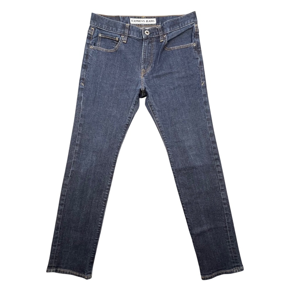 Express Blue Jeans Rocco Slim Fit Slim Leg Denim Mens 28x30